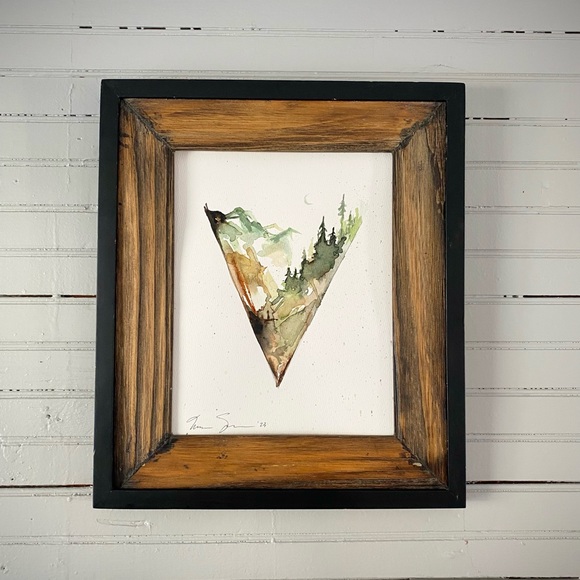 Watercolor Painting Print ⛰️🌙 - Picture 2 of 5